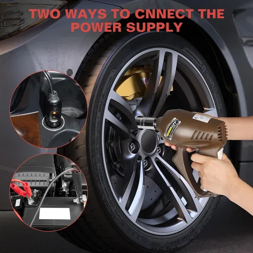 Miniatura 4 de Gato eléctrico para coche de 3 toneladas, gato de tijera portátil eléctrico de 12 V, kit de gato eléctrico con llave de impacto, gato de tijera