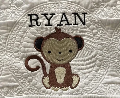 Miniatura 11 de Manta de Bebé Personalizada Colcha de Bebé Mantas con Monograma para Niños y Niñas Regalos de Bebé Bordados Placa