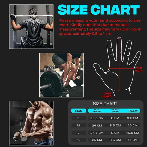 Miniatura 6 de SAWANS Guantes de levantamiento de pesas Gimnasio Entrenamiento Fitness Muñequera Soporte Hombres Mujeres Guantes sin dedos Pantalla táctil de dedo