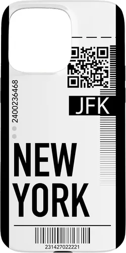 Miniatura 30 de Funda para iPhone 13 Pro Max New York Air Flight Ticket Phone Case