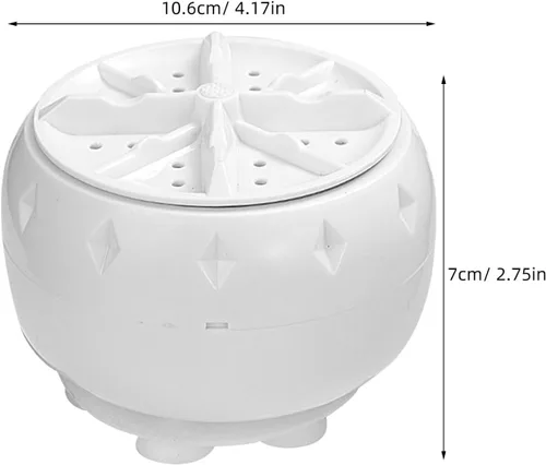 Miniatura 7 de Lavadora portátil de turbina ultrasónica mini lavadora de bajo consumo alimentado por USB para ropa interior Rv ropa y delicadas Lavaplatos
