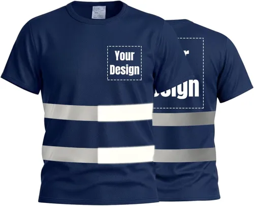 Miniatura 23 de Camisetas reflectantes de seguridad de alta visibilidad personalizan su logotipo