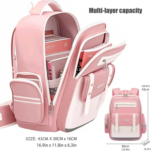 Miniatura 2 de Linda mochila de conejo para adolescentes, mochila escolar para el día de los niños y niñas, bolsas de viaje Kawaii de gran capacidad