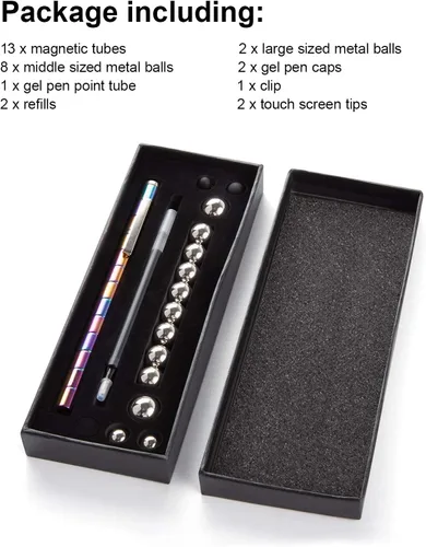 Miniatura 3 de HKDGYHON Bolígrafo de juguete, bolígrafo de metal magnético de descompresión, bolígrafo magnético de escritura multifunción, regalo para niños