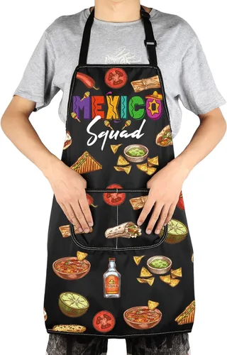 Miniatura 5 de JNIAP Delantal de chef mexicano, delantal de cocina mexicana, delantal de El Jefe, delantal de cocina mexicana, delantal de cocina mexicana, regalos