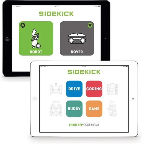 Miniatura 10 de Thames & Kosmos Robótica: máquinas inteligentes - Sidekick Construye un Rover de 4 ruedas y un robot de 2 ruedas Introducción personalizable a