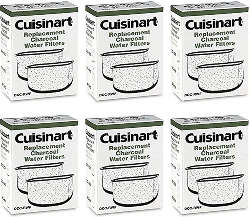 Cuisinart DCC-RWF-6PK (12 filtros) Filtros de agua de carbón en caja minorista Cuisinart DCC-RWF