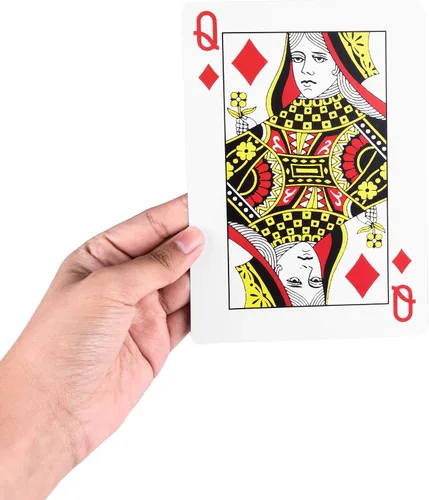 Miniatura 3 de Baraja Jumbo cubierta de tarjetas grandes, diversión en conjunto, juego completo de Póquer, Medidas 5" x 7»