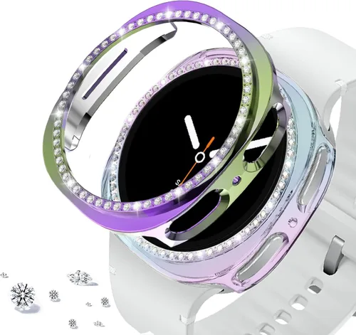 Miniatura 102 de DEALELE Paquete de 1 + 3 fundas y protector de pantalla compatible con Samsung Galaxy Watch FE / 5/4 de 1.575 pulgadas, funda protectora