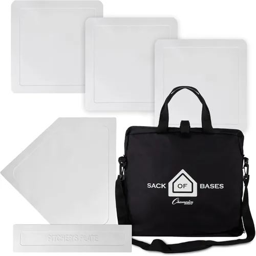 Miniatura 11 de Champion Sports Throw Down Base Sets – Durable Baseball & Softball Practice Bases for Indoor & Outdoor Training