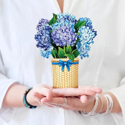 Miniatura 9 de Freshcut Paper Tarjetas Pop Up, Tulipanes Festivos, Ramo de Flores Eternas de Tamaño Real de 12 Pulgadas, Tarjeta de Felicitación Emergente 3D