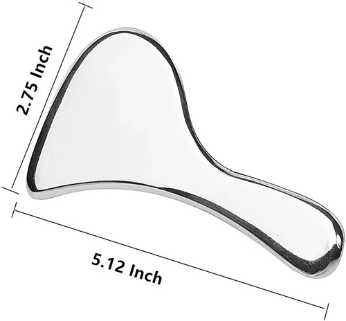 Miniatura 5 de Herramienta de masaje de raspado Gua Sha de acero inoxidable de grado médico, herramientas IASTM, gran herramienta de movilización de tejidos blandos
