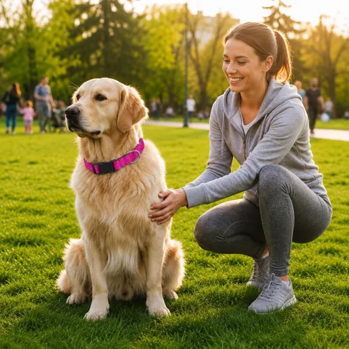 Miniatura 2 de TDTOK Collar Básico Brillante para Perro, Collar para Perro Cómodo y Duradero para Perros Pequeños, Medianos y Grandes con Hebilla de Plástico