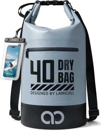 Miniatura 9 de Lamicall Mochila seca impermeable - [Durable y flotante] 5L/10L/20L/30L/40L bolsa grande impermeable con funda impermeable para teléfono para kayak