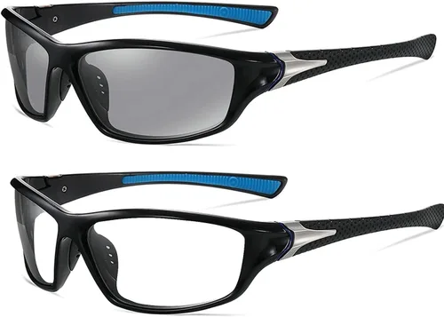 Gafas de lectura para hombre, lentes de sol de transición, lector bifocal fotocromático para hombres, marco cuadrado deportivo vintage