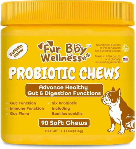 Probióticos Vet Strength para perros – Alivio rápido para la diarrea, gases y malestar estomacal – Máximo apoyo intestinal, inmune y alérgico –