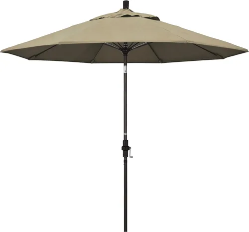 Miniatura 26 de California Umbrella GSCUF908117-5461 - Sombrilla redonda de 9 pies con poste de aluminio y varillas de fibra de vidrio para patio, 9 pies