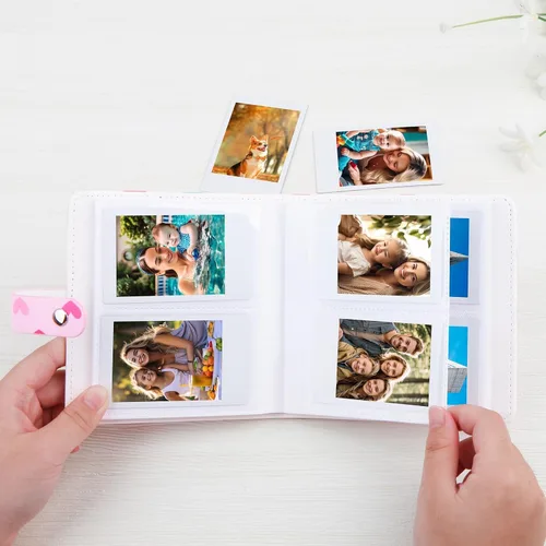 Miniatura 5 de Ruibytree Álbum de fotos pequeño de 112 bolsillos 2x3 para película instantánea Fujifilm Instax Mini Series, Polaroid Snap, Z2300, cámaras