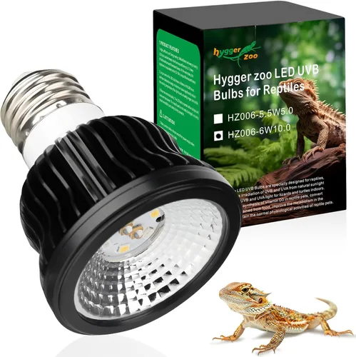 Miniatura 10 de Bombilla UVB para reptiles 5.0 UVB UVA Reptil Bombilla para reptil dragón barbudo lagarto tortugas serpiente, camaleón, no lámpara de calor