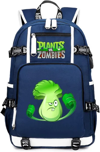 Miniatura 24 de ISaikoy Game Plants vs. Zombies - Mochila de hombro para libros, mochila escolar, color 12
