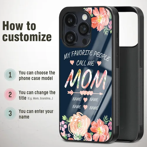 Miniatura 3 de Fundas de teléfono con nombre personalizado para la abuela para iPhone 7 8 11 12 13 14 15 16 17 Pro Max Plus Mini Xr Xs SE, para Samsung Galaxy A03
