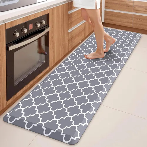 Miniatura 37 de WISELIFE - Tapete antifatiga para piso de 4/5 pulgadas, tapete de cocina antideslizante, impermeable, resistente, ergonómico, cómodo, duradero