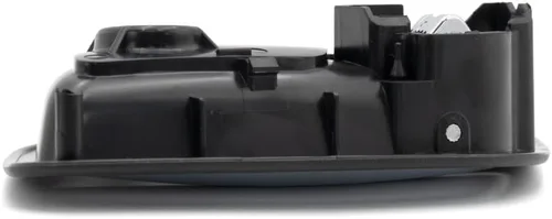 Miniatura 8 de Para GMC Yukon XL 1500 Manija de puerta interior trasera, bisel negro del lado del conductor con palanca cromada 2007-2014 Recorte: SLE/SLT/Denali