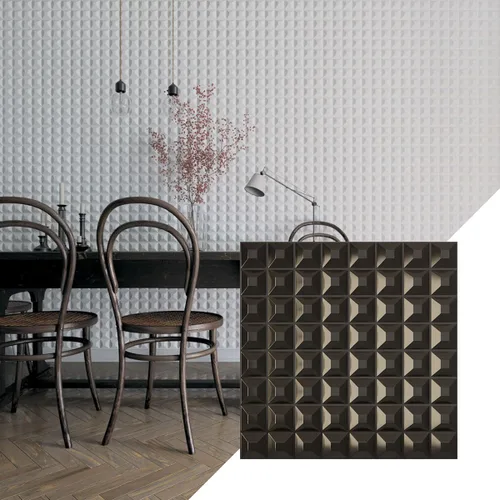 Miniatura 32 de Ekena Millwork WP20X20BRWH 19 5/8 pulgadas de ancho x 19 5/8 pulgadas de alto Bradford EnduraWall Decorativo 3D Panel de pared cubre 2.67 pies