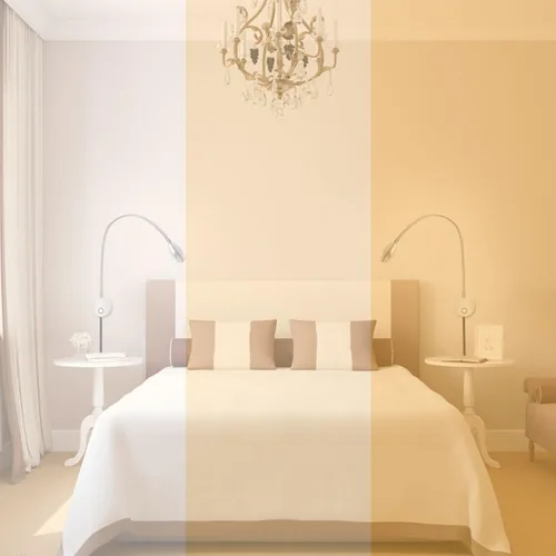 Miniatura 8 de Luz de Lectura de Mesita de Noche Adust, Lámpara de Lectura de Dormitorio, Luz de Lectura Minimalista de 3W LED con Atenuación Táctil, Temperatura