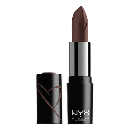 NYX PROFESSIONAL MAKEUP - Lápiz labial satinado Shout Loud, infundido con manteca de karité - 1999 (Taupe)