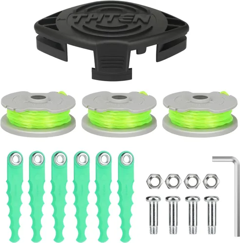 Miniatura 4 de THTEN WA0014 - Tapas de repuesto para carrete de recortadora compatibles con recortadoras de cuerda Worx WA0014 WG168 WG184, WA0037, tapas