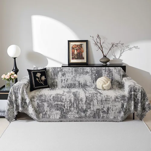Miniatura 62 de MEETSKY Fundas para sofá modular de 3 cojines, lavables, mezcla de felpilla suave, protector de muebles, funda decorativa de estilo moderno