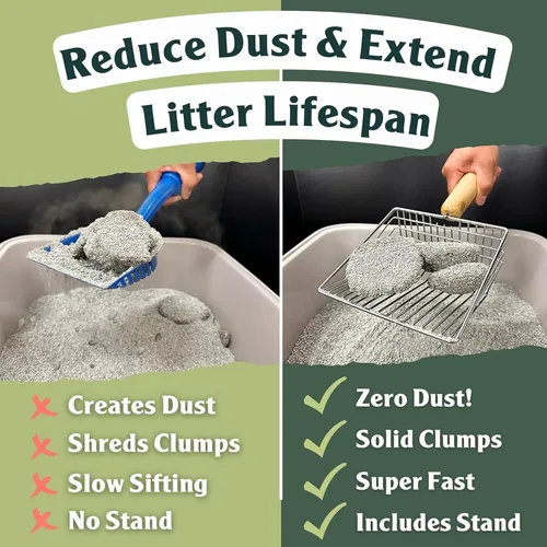 Miniatura 6 de Sprinkle & Sweep Desodorizador de Caja de Arena – Desodorizante de arena para gatos no tóxico y seguro para gatitos – Elimina instantáneamente
