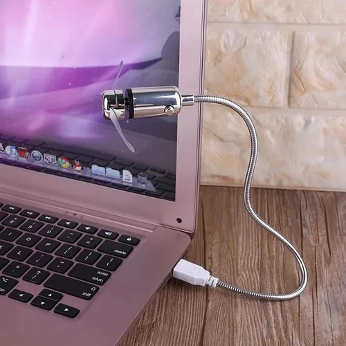 Miniatura 2 de Sokelinn-six Ventilador LED USB, mini ventilador de refrigeración flexible portátil alimentado por USB con interruptor para computadora