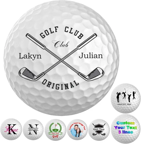 Miniatura 14 de Pelotas de golf personalizadas con logotipo de nombre de imagen para hombres y mujeres, puedes personalizar padrinos de boda únicos, regalo
