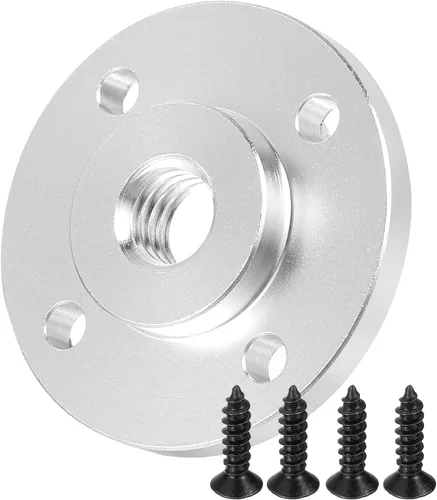 PATIKIL Soporte de brida de micrófono de rosca hembra de 3/8 "-16, base de montaje de mesa de cuello de cisne de escritorio con tornillo de cabeza