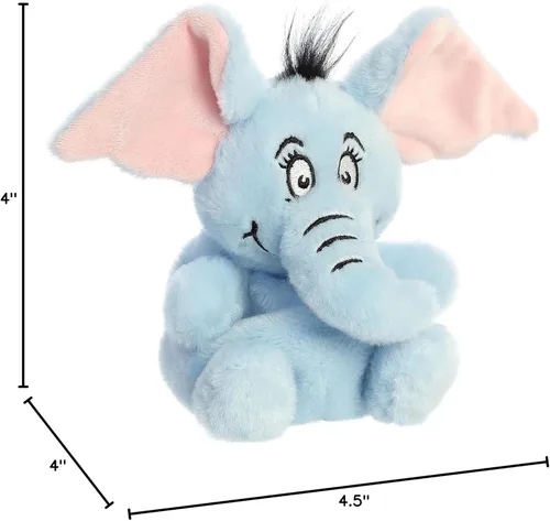 Miniatura 6 de Aurora Whimsical Dr. Seuss Palm Pals Horton - Peluche con licencia oficial para juegos imaginativos, perfecto para niños y adultos, color azul, 4.5