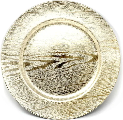 Miniatura 7 de allgala Paquete de 6 platos base redondos de gran calidad de 13 pulgadas - Plata cepillada - HD80322