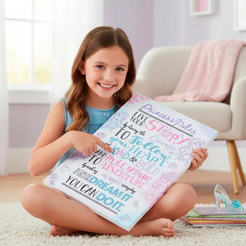 Miniatura 5 de Lienzo inspirador de Ariel la Sirenita para decoración de pared, póster con cita motivacional de la película de princesa Disney, póster y obras