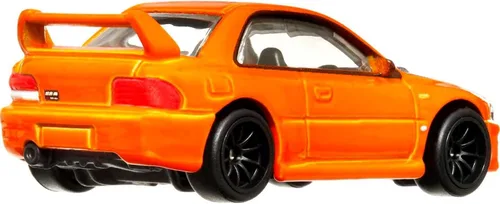 Miniatura 4 de Hot Wheels Vehículos de leyendas del circuito cultural del automóvil para niños de 3 años en adelante, Subaru WRX Sti 22B, colección prémium