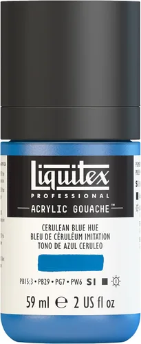 Miniatura 43 de Liquitex Professional - Gouache acrílico profesional, botella de 2 onzas (59 ml), blanco titanio