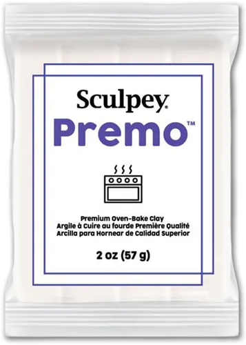 Polyform – Sculpey Premo arcilla polimérica 2 onzas Blanco translúcido