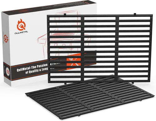 Miniatura 10 de QuliMetal Rejillas de parrilla de 47.6 cm y 9 mm para Weber Genesis II, piezas de parrilla para Weber Genesis II LX 300 Series, Genesis II E y S 310