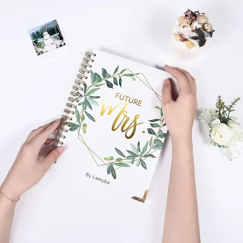Miniatura 5 de Libro de planificación de bodas, libro de planificación de bodas y organizador para la novia, regalo de compromiso de futura señora, tapa dura