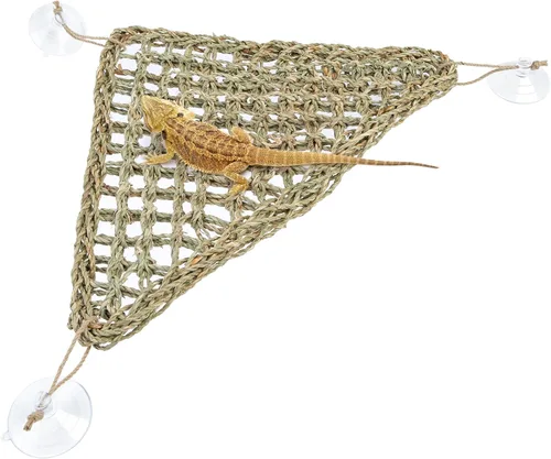 Miniatura 8 de Niteangel Hamaca de Dragón Barbudo Tumbona de Reptiles para Camaleón, Lagartos, Gecko, Serpientes, Reptiles Iguana, Tortugas (Rectángulo 16'' x 8'')