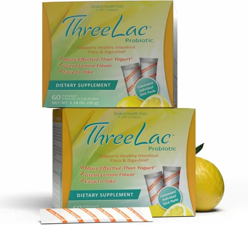 Miniatura 11 de Global Health Trax GHT - Mezcla de bebida en polvo probiótica de limón FiveLac, probióticos para mujeres, hombres y niños, apoyo y eliminación