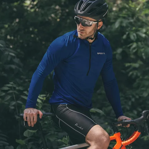Miniatura 5 de Playera de mangas largas para ciclismo, para hombre. Remera para ciclismo, transpirable y de secado rápido.