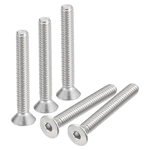 Miniatura 8 de Uxcell tornillos de cabeza avellanada plana #8-32x1-1/2, 10 unidades de tornillos de cabeza plana con rosca completa de acero inoxidable 304