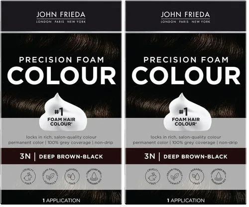 Miniatura 23 de Espuma de color John Frieda, precisión 4R Rojo Oscuro Marrón