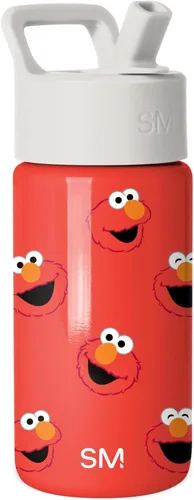 Miniatura 25 de Simple Modern Botella de agua para niños con tapa con pajilla, vaso aislado de acero inoxidable de 14 onzas para niños y a prueba de derrames